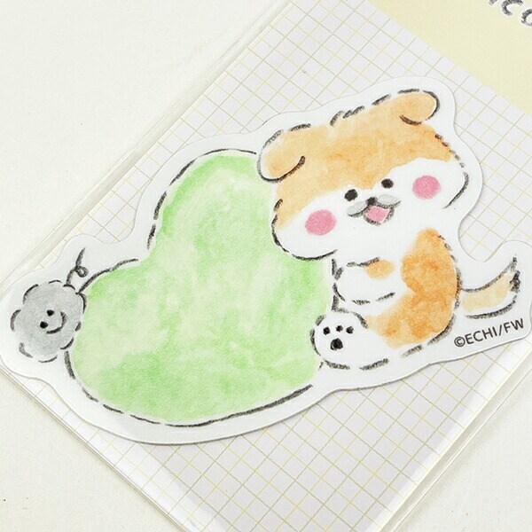 ほわころくらぶ しばころちゃん ハート ステッカー  文具 シール