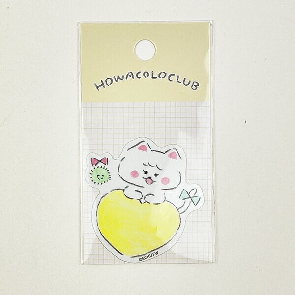 ほわころくらぶ しろころんちゃん ハート ステッカー  文具 シール