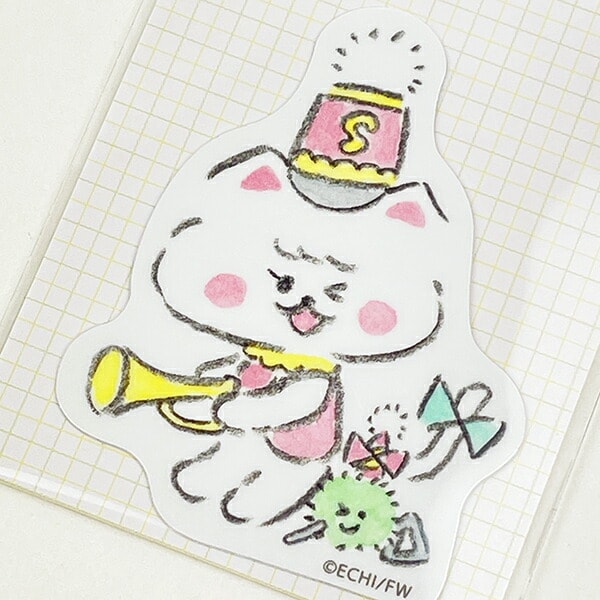 ほわころくらぶ しろころんちゃん 5th ダイカットステッカー 文具 シール