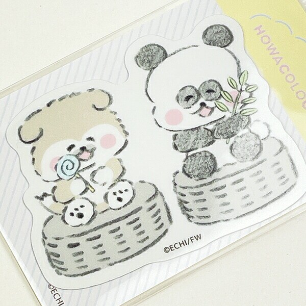 ほわころくらぶ しばころちゃん&ぱんころちゃん ステッカー  文具 シール