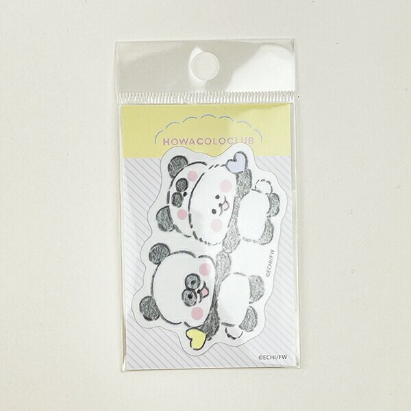 ほわころくらぶ ほわころちゃん&ぱんころちゃん ハート ステッカー  文具 シール