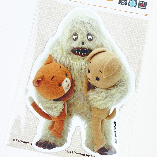 こまねこ ステッカー ハグ シール デコ 文具 ホワイト