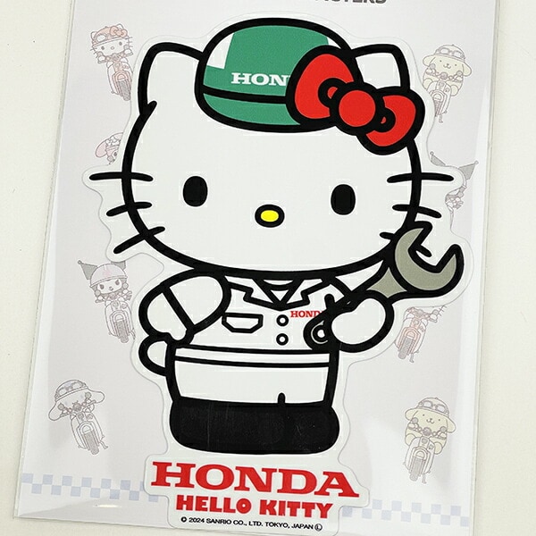 サンリオ ハローキティ×HONDA ビッグサイズステッカー (ユニフォーム) カー用品 日本製 Sanrio