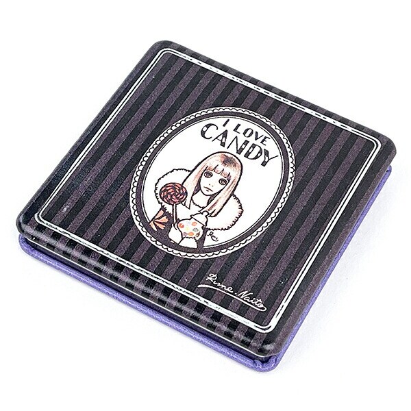 内藤ルネ ミラー サークル キャンディ 鏡 折りたたみミラー ポケット 化粧直し 身だしなみ