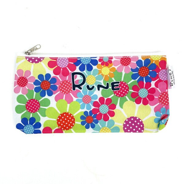 内藤ルネ ペンポーチ サンフラワー カラフル ペンケース 筆箱 化粧ポーチ