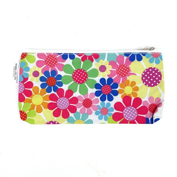 内藤ルネ ペンポーチ サンフラワー カラフル ペンケース 筆箱 化粧ポーチ