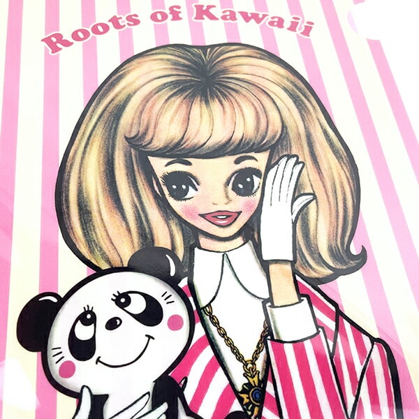 内藤ルネ A4クリアファイル パンダ&ルネガール 文具 書類