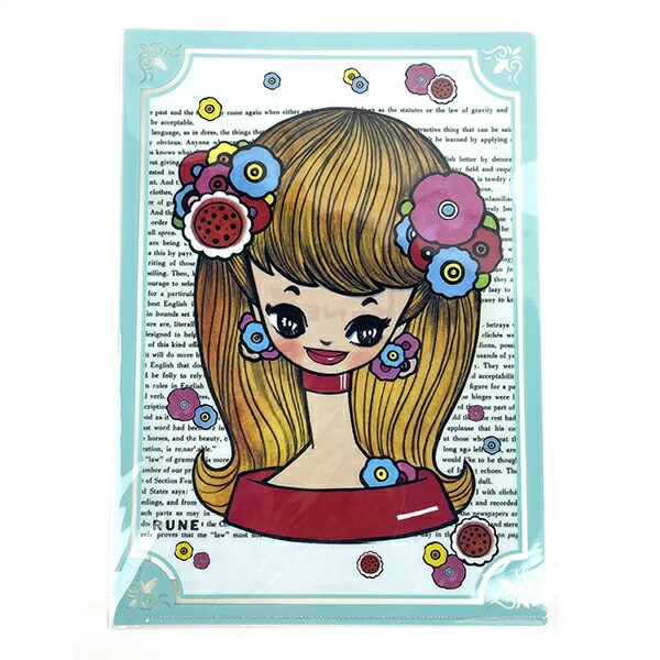 内藤ルネ A4クリアファイル エリチャン 文具 書類