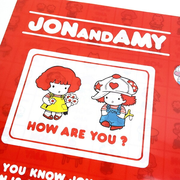 内藤ルネ A4クリアファイル JON&AMY 文具 書類