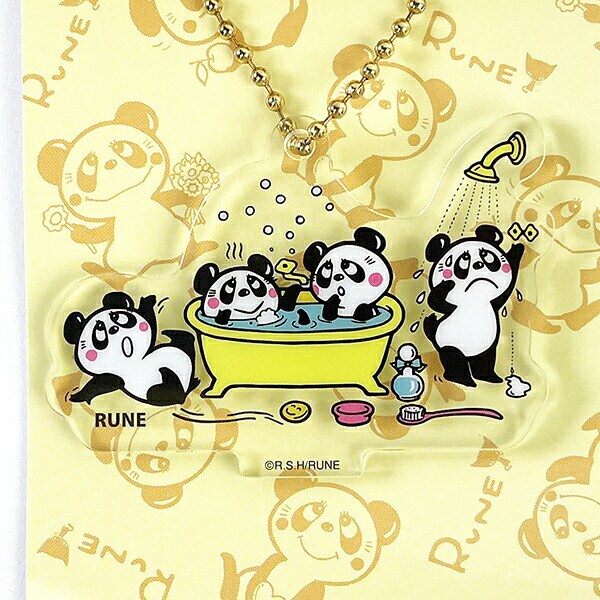 内藤ルネ アクリルスタンド ボールチェーン BATHTIME アクスタ キーホルダー コレクション インテリア