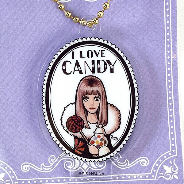 内藤ルネ アクリルスタンド ボールチェーン I LOVE CANDY アクスタ キーホルダー コレクション インテリア