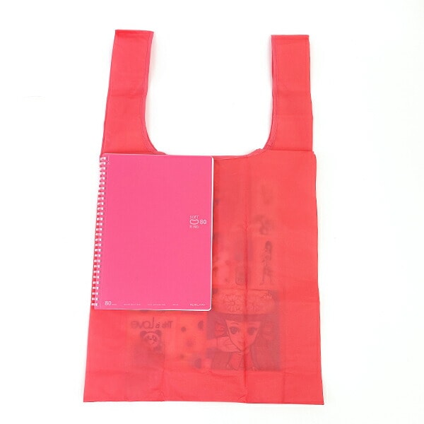 内藤ルネ エコバッグ  L マルチ 折りたたみバッグ 買い物袋 マルシェバッグ