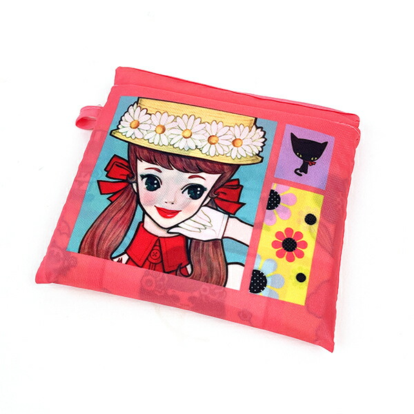 内藤ルネ エコバッグ  L マルチ 折りたたみバッグ 買い物袋 マルシェバッグ