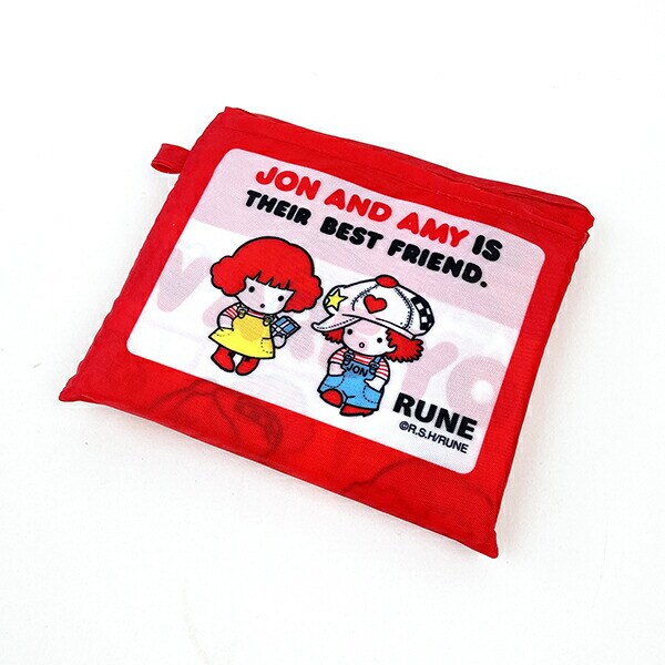 内藤ルネ エコバッグ  L JONANDAMY 折りたたみバッグ 買い物袋 マルシェバッグ