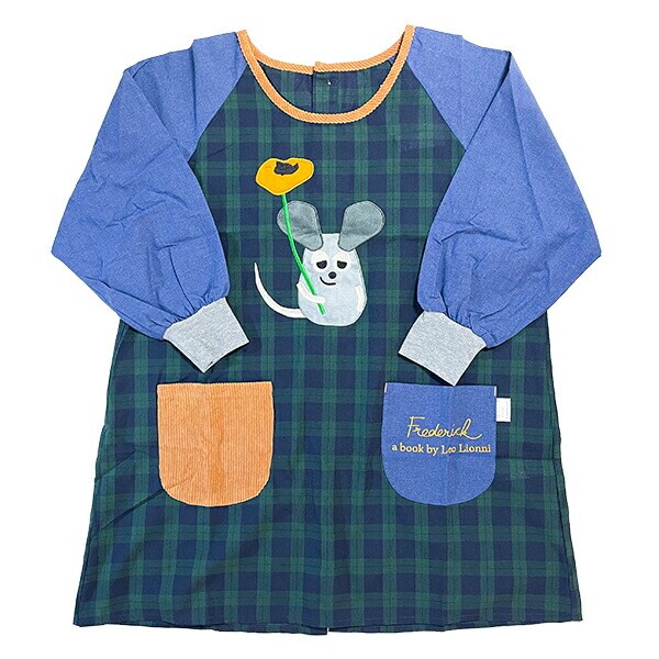 レオ・レオニ フレデリック チェック切替カッポー   エプロン 割烹 キッチン アパレル