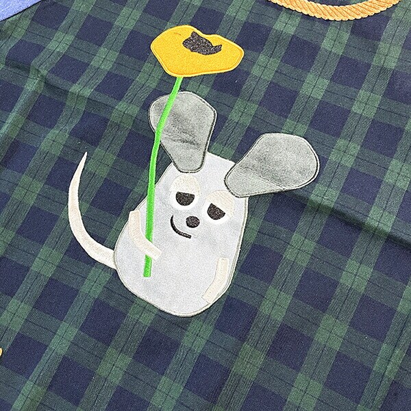 レオ・レオニ フレデリック チェック切替カッポー   エプロン 割烹 キッチン アパレル