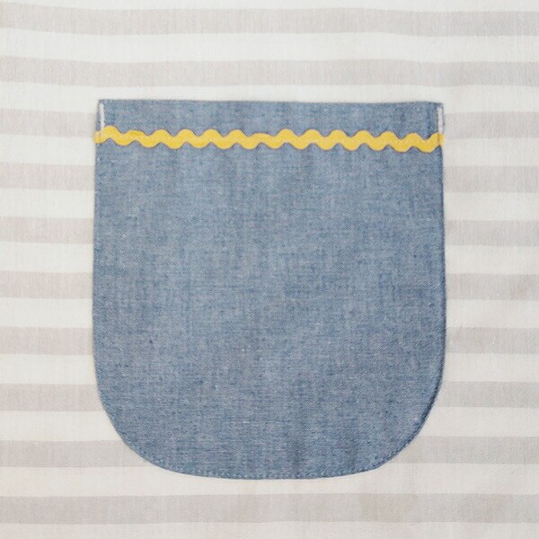 可愛い嘘のカワウソ ボーダータブリエ グレー エプロン 割烹着 キッチン ランチ