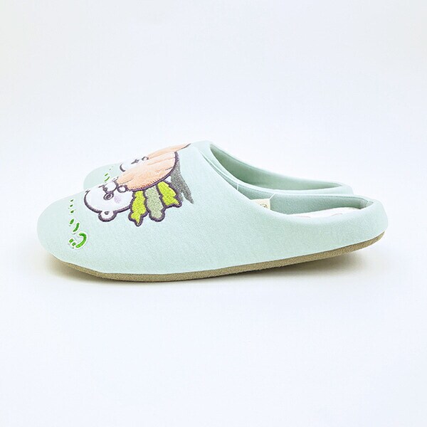 ヨッシースタンプ うさぎさんとくまさん ルームシューズ(にんじん柄) スリッパ