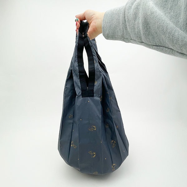 スヌーピー ドロップ SHUPATTO BAG ブラック エコバッグ SNOOPY