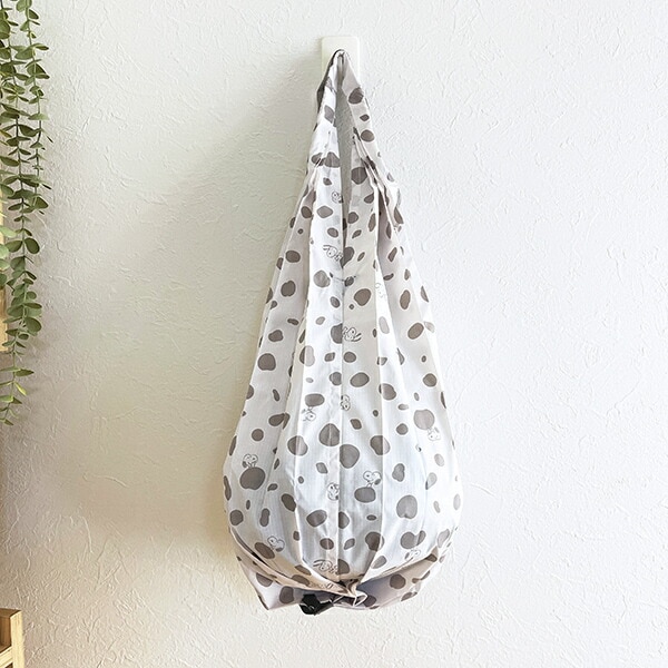 スヌーピー ドロップ SHUPATTO BAG ベージュ エコバッグ SNOOPY