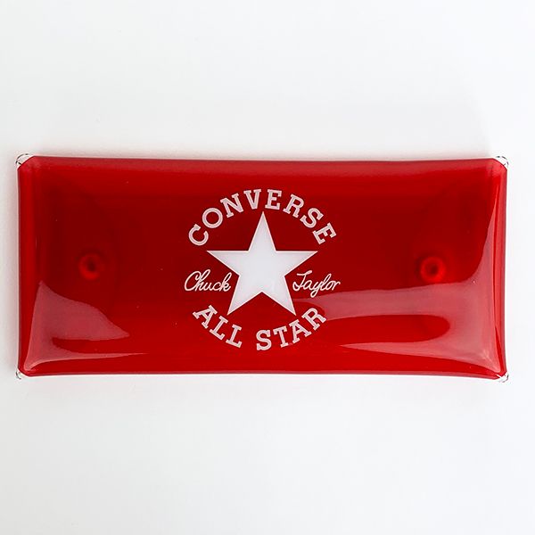converse コンバース クリアマルチケース rd マルチケース 筆箱 ポーチ グッズ  (mcor)(mcd)