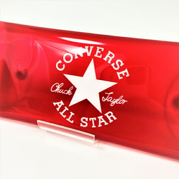 converse コンバース クリアマルチケース rd マルチケース 筆箱 ポーチ グッズ  (mcor)(mcd)