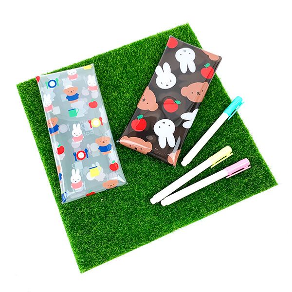 ミッフィー miffy クリアマルチケース miffyandboris ミッフィー&ボリス  ブラウン