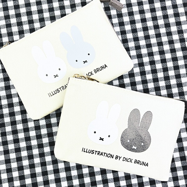 ミッフィー miffy 3ポケットポーチ ブラック ベーシックシリーズ