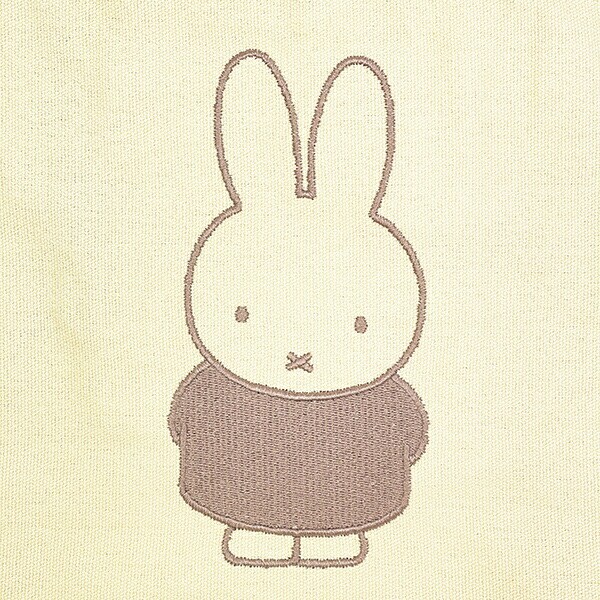 ミッフィー miffy 刺繍ミニトートバッグ ベージュ