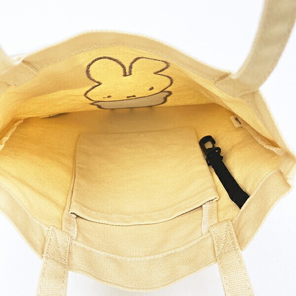 ミッフィー miffy 刺繍ミニトートバッグ ベージュ