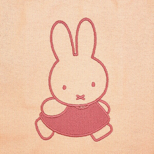ミッフィー miffy 刺繍ミニトートバッグ ピンク