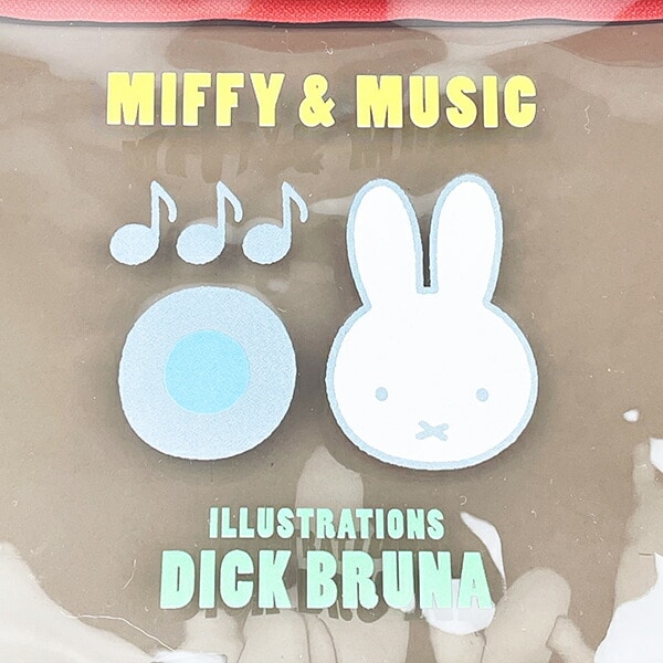 ミッフィー miffy ミュージック PVCフラットポーチ MIFFY＆MUSICシリーズ