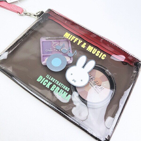 ミッフィー miffy ミュージック PVCフラットポーチ MIFFY＆MUSICシリーズ