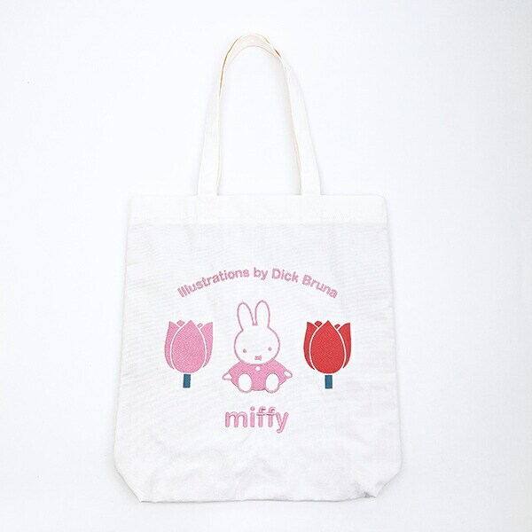 ミッフィー miffy 刺繍トートバッグ チューリップ