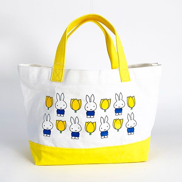 ミッフィー チューリップ miffy and tulips ランチトート ye バッグ ランチ イエロー グッズ  (mcor)(mcd)