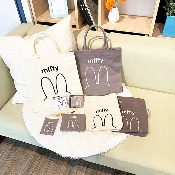 ミッフィー トートバッグ WH miffy みみシリーズ かばん ホワイト