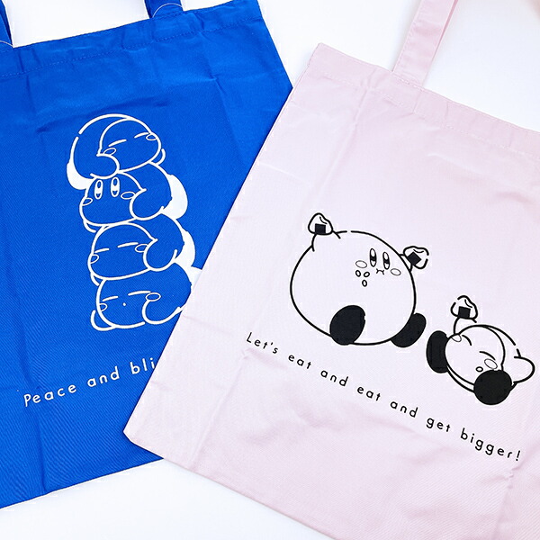 星のカービィ playwith ワドルディ いただきまーす！（まんぷく） トートバッグ （ピンク）