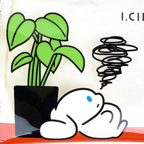 サンリオ シナモン アイシナモロール フラットポーチ  アイボリー 小物入れ 化粧品入れ