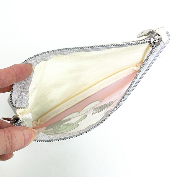 サンリオ シナモン アイシナモロール フラットポーチ  アイボリー 小物入れ 化粧品入れ