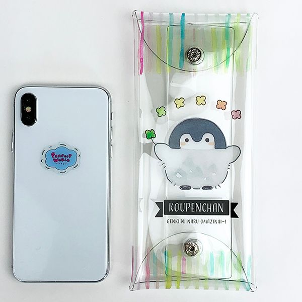 コウペンちゃん クリアマルチケース おまじない マルチケース 筆箱 ポーチ グッズ  (mcor)(mcd)