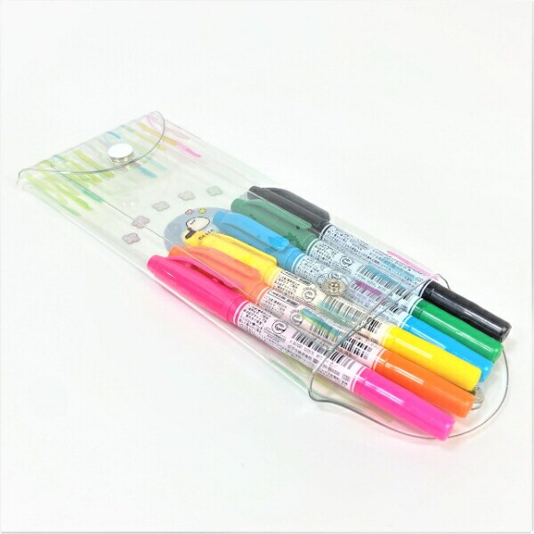 コウペンちゃん クリアマルチケース おまじない マルチケース 筆箱 ポーチ グッズ  (mcor)(mcd)