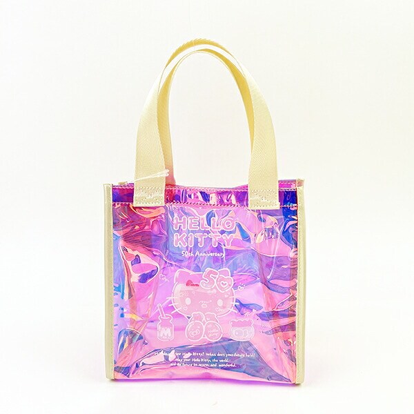 サンリオ ハローキティ 50th オーロラミニトートバッグ (ピンク) Sanrio