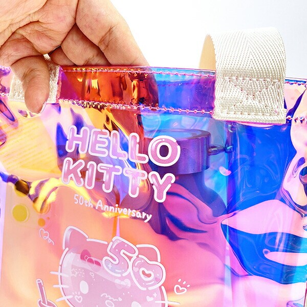 サンリオ ハローキティ 50th オーロラミニトートバッグ (ピンク) Sanrio