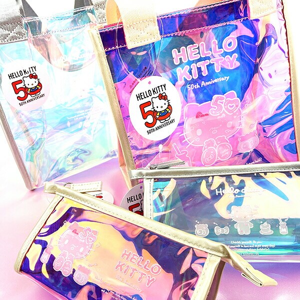 サンリオ ハローキティ 50th オーロラミニトートバッグ (ピンク) Sanrio