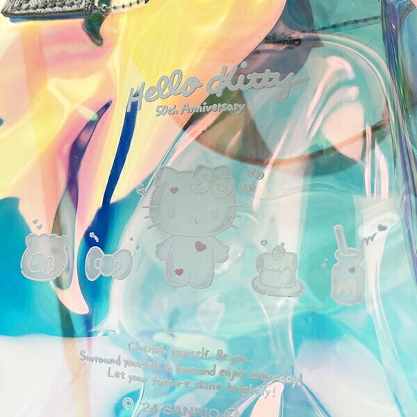サンリオ ハローキティ 50th オーロラミニトートバッグ (ブルー) Sanrio
