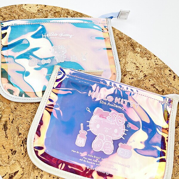 サンリオ ハローキティ 50th オーロラレイヤーポーチ Sanrio