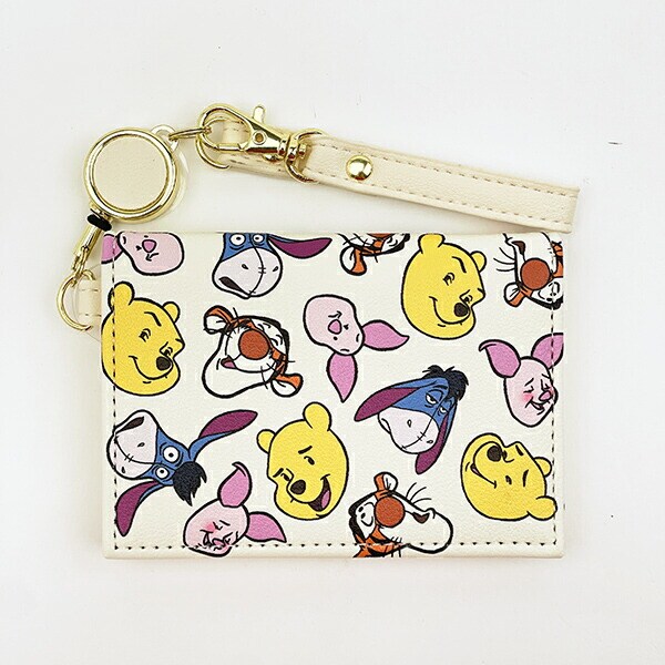 ディズニー クマのプーさん 2つ折りパスケース ファニーフェイスフレンズ 定期入れ Disney