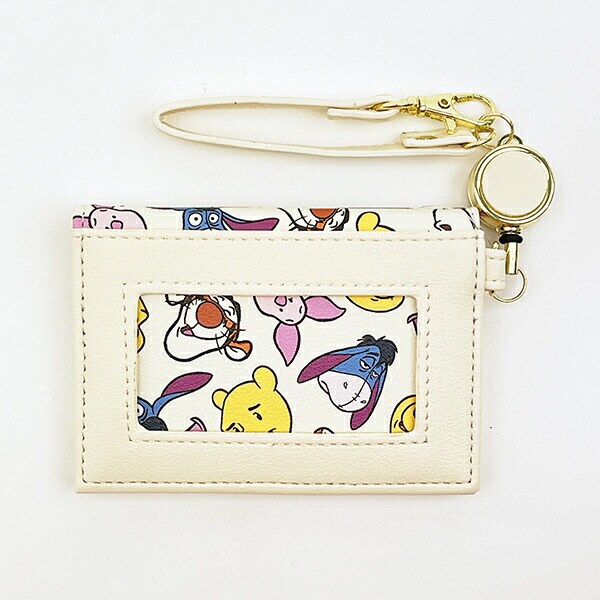 ディズニー クマのプーさん 2つ折りパスケース ファニーフェイスフレンズ 定期入れ Disney