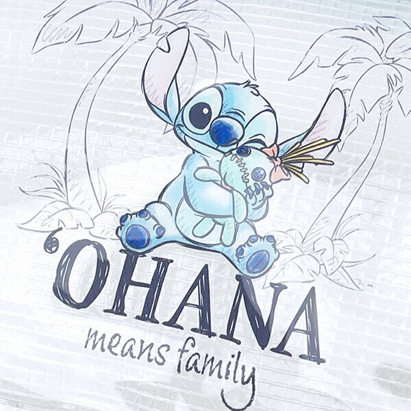 ディズニー スティッチ＆スクランプ 水彩 PVCクリアポーチ Disney