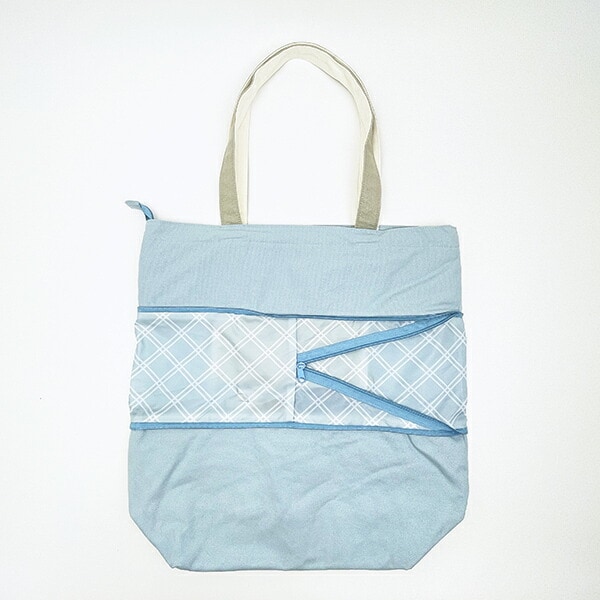 モフサンド のびるトートバッグ(L) ブルー